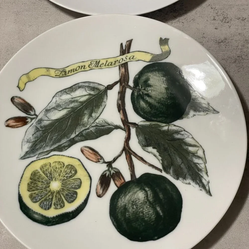 Vintage Bareuther Set of 6 Stylized Fruit Motif 8